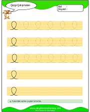 okul öncesi çizgi çalışma sayfaları